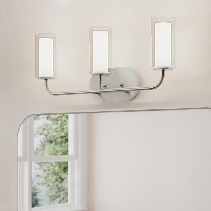 Myhouse Lighting Progress Lighting - P300576-009 - Three Light Bath Vanity - Mack - Brushed Nickel