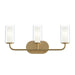 Myhouse Lighting Progress Lighting - P300576-191 - Three Light Bath Vanity - Mack - Brushed Gold