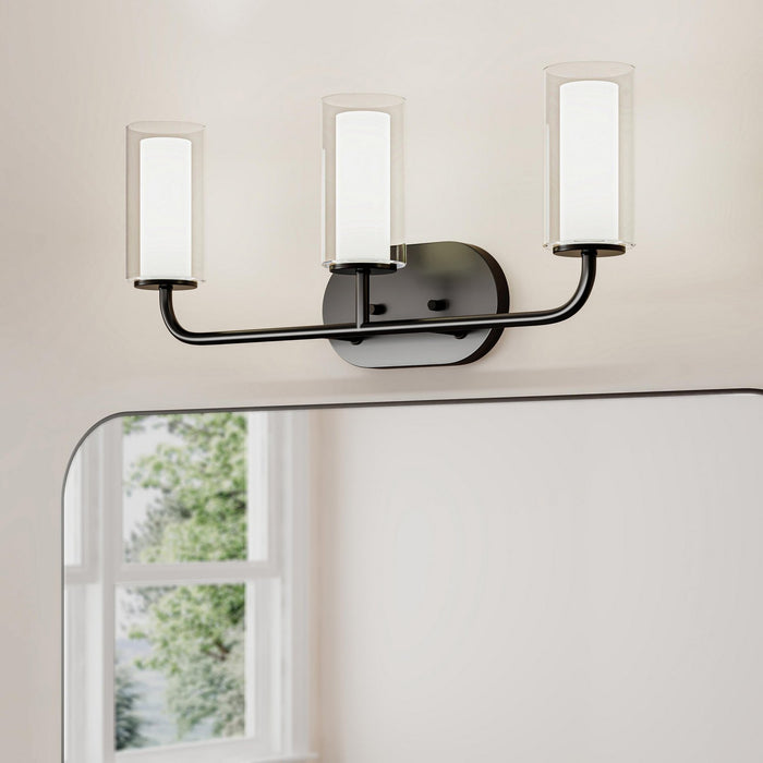 Myhouse Lighting Progress Lighting - P300576-31M - Three Light Bath Vanity - Mack - Matte Black