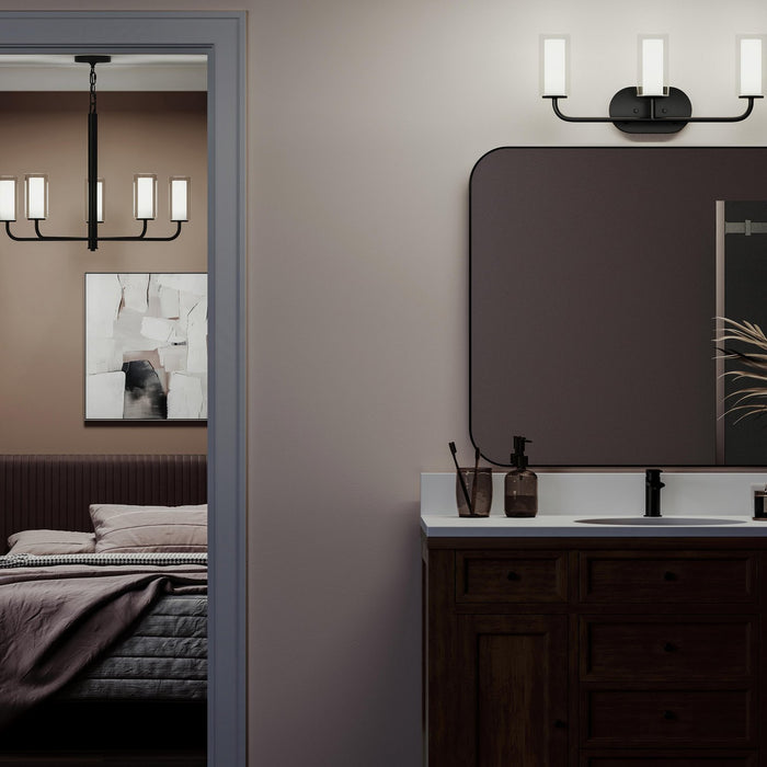 Myhouse Lighting Progress Lighting - P300576-31M - Three Light Bath Vanity - Mack - Matte Black