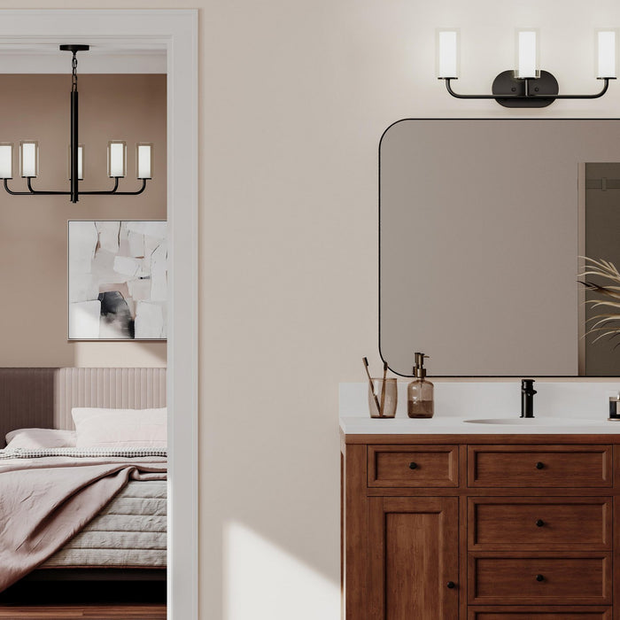 Myhouse Lighting Progress Lighting - P300576-31M - Three Light Bath Vanity - Mack - Matte Black