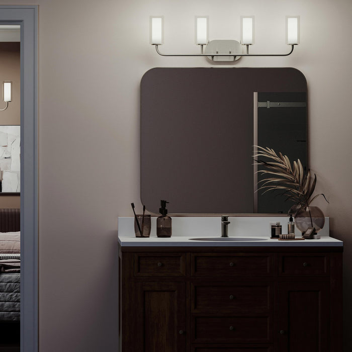 Myhouse Lighting Progress Lighting - P300577-009 - Four Light Bath Vanity - Mack - Brushed Nickel
