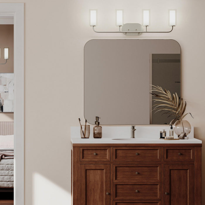 Myhouse Lighting Progress Lighting - P300577-009 - Four Light Bath Vanity - Mack - Brushed Nickel