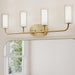 Myhouse Lighting Progress Lighting - P300577-191 - Four Light Bath Vanity - Mack - Brushed Gold