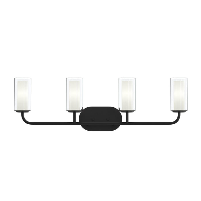 Myhouse Lighting Progress Lighting - P300577-31M - Four Light Bath Vanity - Mack - Matte Black