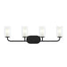 Myhouse Lighting Progress Lighting - P300577-31M - Four Light Bath Vanity - Mack - Matte Black