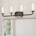 Myhouse Lighting Progress Lighting - P300577-31M - Four Light Bath Vanity - Mack - Matte Black