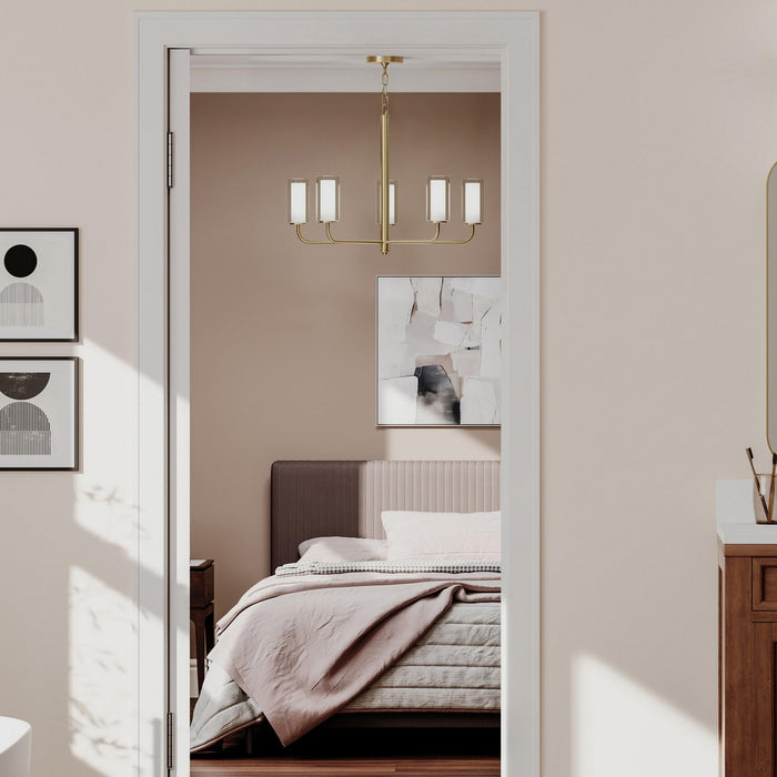 Myhouse Lighting Progress Lighting - P400475-191 - Five Light Chandelier - Mack - Brushed Gold