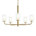 Myhouse Lighting Progress Lighting - P400475-191 - Five Light Chandelier - Mack - Brushed Gold