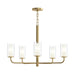 Myhouse Lighting Progress Lighting - P400475-191 - Five Light Chandelier - Mack - Brushed Gold