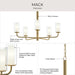 Myhouse Lighting Progress Lighting - P400475-191 - Five Light Chandelier - Mack - Brushed Gold