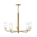 Myhouse Lighting Progress Lighting - P400475-191 - Five Light Chandelier - Mack - Brushed Gold