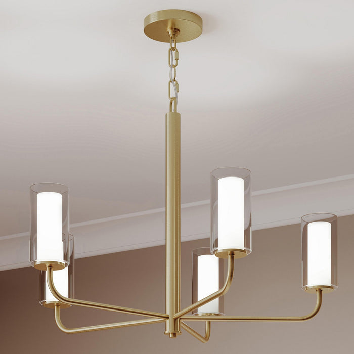 Myhouse Lighting Progress Lighting - P400475-191 - Five Light Chandelier - Mack - Brushed Gold