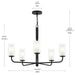 Myhouse Lighting Progress Lighting - P400475-31M - Five Light Chandelier - Mack - Matte Black
