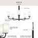 Myhouse Lighting Progress Lighting - P400475-31M - Five Light Chandelier - Mack - Matte Black