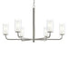 Myhouse Lighting Progress Lighting - P400477-009 - Six Light Chandelier - Mack - Brushed Nickel