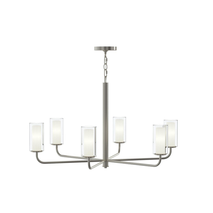 Myhouse Lighting Progress Lighting - P400477-009 - Six Light Chandelier - Mack - Brushed Nickel