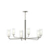 Myhouse Lighting Progress Lighting - P400477-009 - Six Light Chandelier - Mack - Brushed Nickel