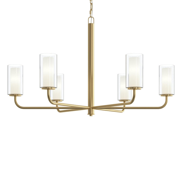 Myhouse Lighting Progress Lighting - P400477-191 - Six Light Chandelier - Mack - Brushed Gold