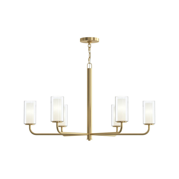 Myhouse Lighting Progress Lighting - P400477-191 - Six Light Chandelier - Mack - Brushed Gold