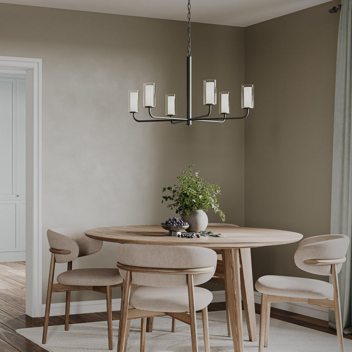 Myhouse Lighting Progress Lighting - P400477-31M - Six Light Chandelier - Mack - Matte Black