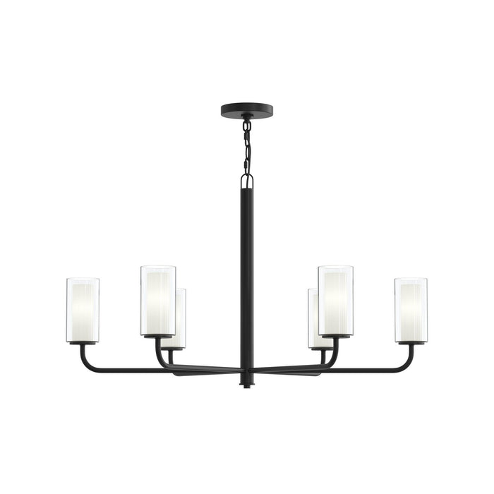 Myhouse Lighting Progress Lighting - P400477-31M - Six Light Chandelier - Mack - Matte Black