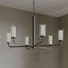Myhouse Lighting Progress Lighting - P400477-31M - Six Light Chandelier - Mack - Matte Black
