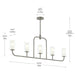 Myhouse Lighting Progress Lighting - P400476-009 - Five Light Linear Chandelier - Mack - Brushed Nickel