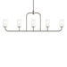 Myhouse Lighting Progress Lighting - P400476-009 - Five Light Linear Chandelier - Mack - Brushed Nickel