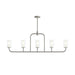 Myhouse Lighting Progress Lighting - P400476-009 - Five Light Linear Chandelier - Mack - Brushed Nickel
