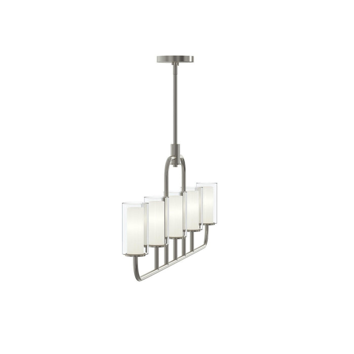 Myhouse Lighting Progress Lighting - P400476-009 - Five Light Linear Chandelier - Mack - Brushed Nickel