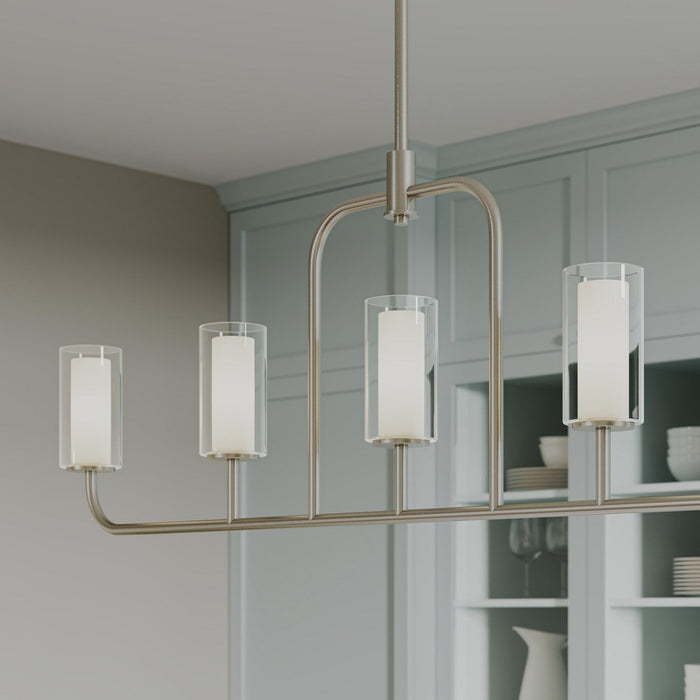 Myhouse Lighting Progress Lighting - P400476-009 - Five Light Linear Chandelier - Mack - Brushed Nickel