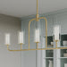 Myhouse Lighting Progress Lighting - P400476-191 - Five Light Linear Chandelier - Mack - Brushed Gold