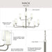 Myhouse Lighting Progress Lighting - P400478-009 - Nine Light Chandelier - Mack - Brushed Nickel