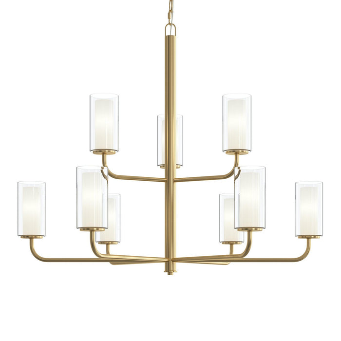 Myhouse Lighting Progress Lighting - P400478-191 - Nine Light Chandelier - Mack - Brushed Gold