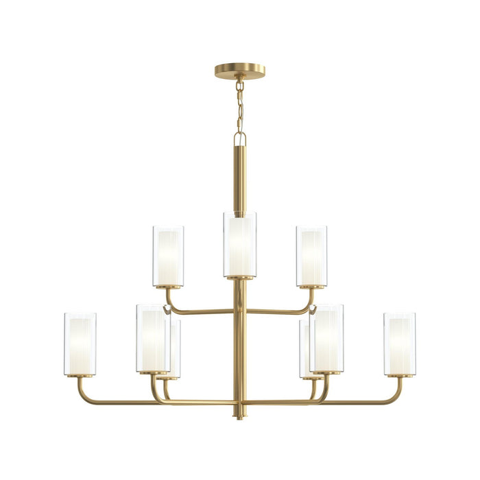 Myhouse Lighting Progress Lighting - P400478-191 - Nine Light Chandelier - Mack - Brushed Gold