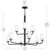 Myhouse Lighting Progress Lighting - P400478-31M - Nine Light Chandelier - Mack - Matte Black