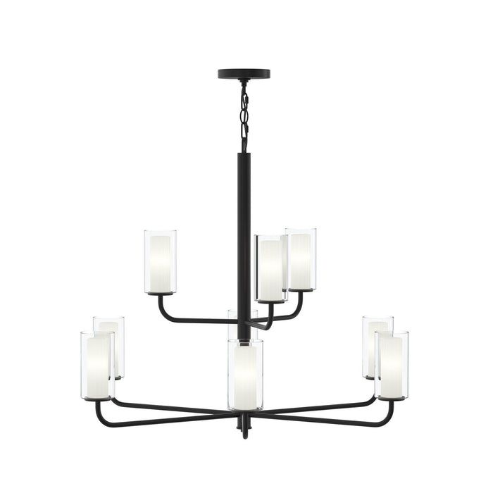 Myhouse Lighting Progress Lighting - P400478-31M - Nine Light Chandelier - Mack - Matte Black
