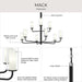 Myhouse Lighting Progress Lighting - P400478-31M - Nine Light Chandelier - Mack - Matte Black
