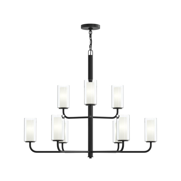 Myhouse Lighting Progress Lighting - P400478-31M - Nine Light Chandelier - Mack - Matte Black