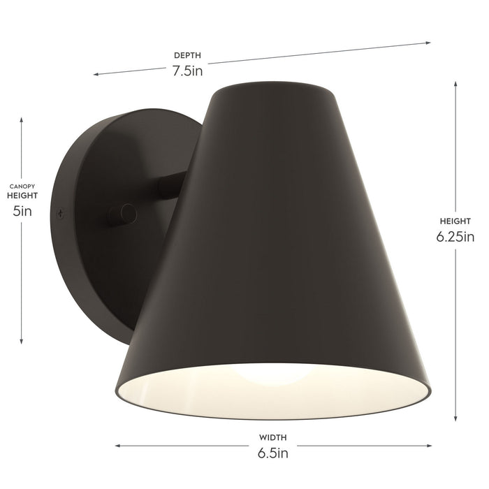 Myhouse Lighting Progress Lighting - P560408-020 - One Light Outdoor Wall Mount - Mik - Antique Bronze