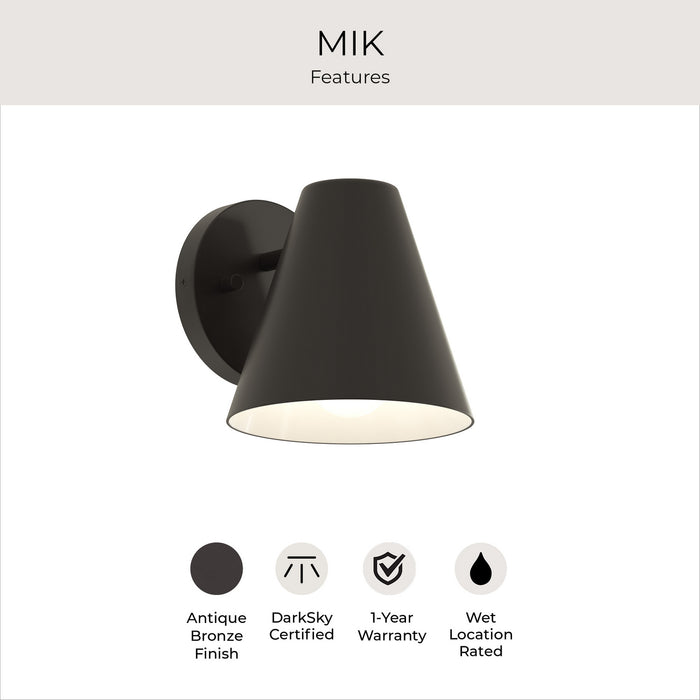 Myhouse Lighting Progress Lighting - P560408-020 - One Light Outdoor Wall Mount - Mik - Antique Bronze
