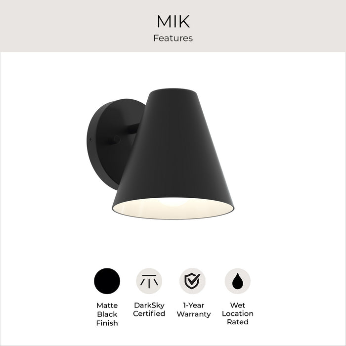 Myhouse Lighting Progress Lighting - P560408-31M - One Light Outdoor Wall Mount - Mik - Matte Black