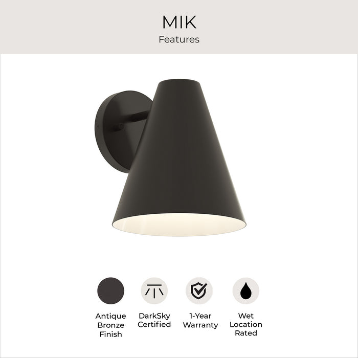 Myhouse Lighting Progress Lighting - P560409-020 - One Light Outdoor Wall Mount - Mik - Antique Bronze