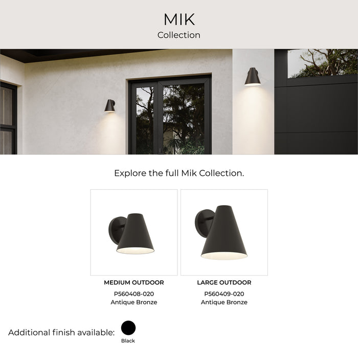 Myhouse Lighting Progress Lighting - P560409-020 - One Light Outdoor Wall Mount - Mik - Antique Bronze