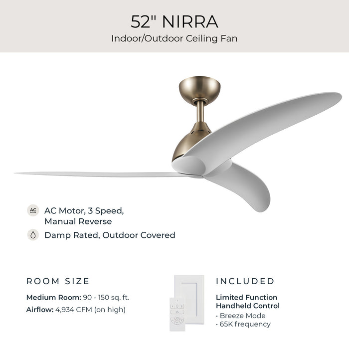Myhouse Lighting Progress Lighting - P250126-177 - 52" Ceiling Fan - Nirra - Champagne Bronze