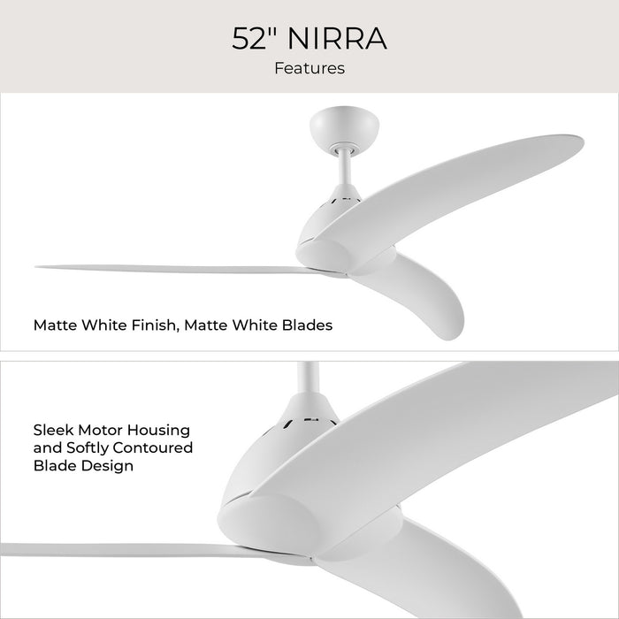 Myhouse Lighting Progress Lighting - P250126-28M - 52" Ceiling Fan - Nirra - Matte White