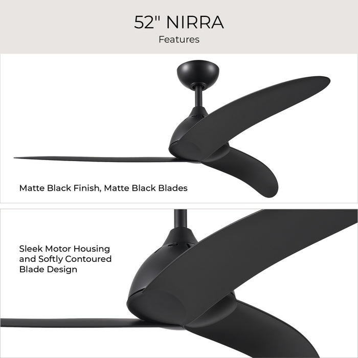 Myhouse Lighting Progress Lighting - P250126-31M - 52" Ceiling Fan - Nirra - Matte Black