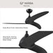 Myhouse Lighting Progress Lighting - P250126-31M - 52" Ceiling Fan - Nirra - Matte Black