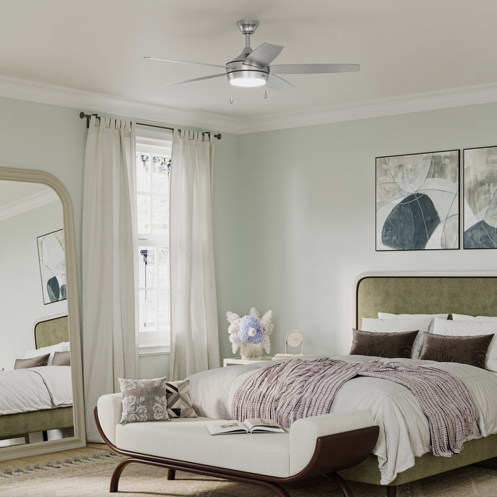 Myhouse Lighting Progress Lighting - P250125-009-30 - 52" Ceiling Fan - Nolyn V - Brushed Nickel